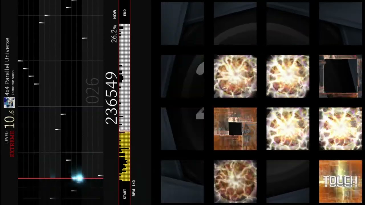 [jubeat btA.] 4x4 Parallel Universe [EXT] 譜面確認 (シャッター)