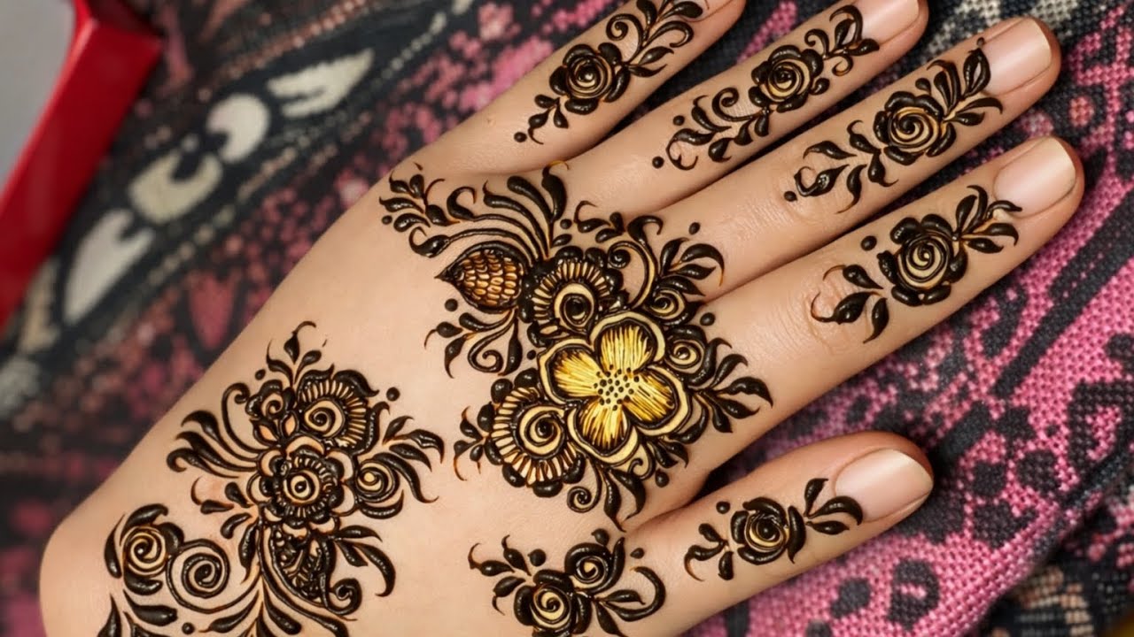 “Wait for the final look 😍”“Beginner ho? Ye mehndi tum bhi bana sakte ho. Abeeha artist mehndi 2026.