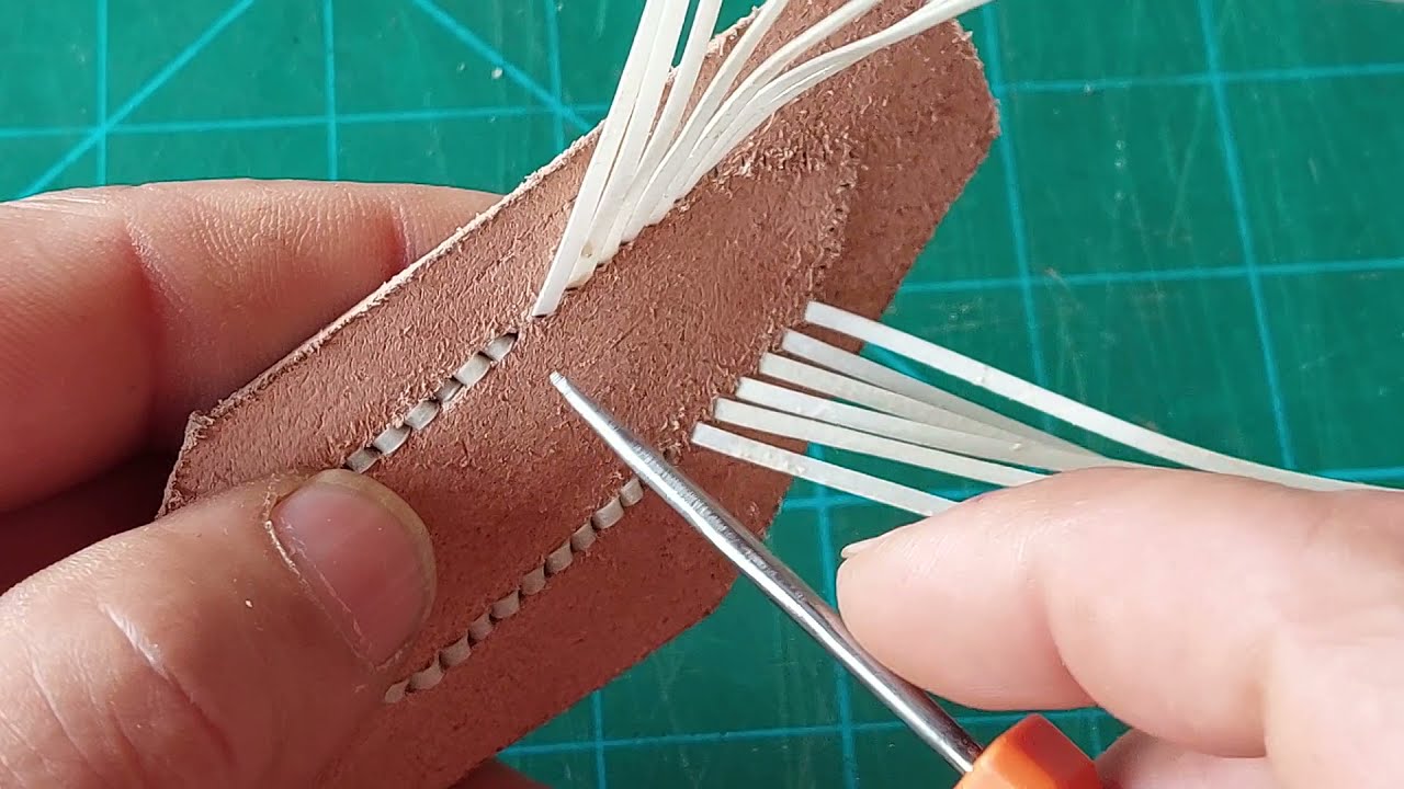 Costura para cintos 3x3 parte 2.