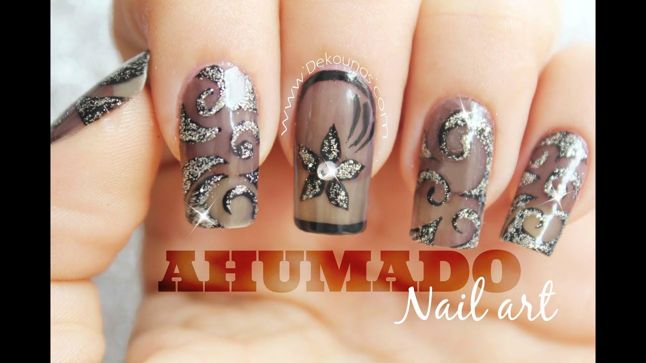 Decoración de uñas efecto ahumado - smoky nail art