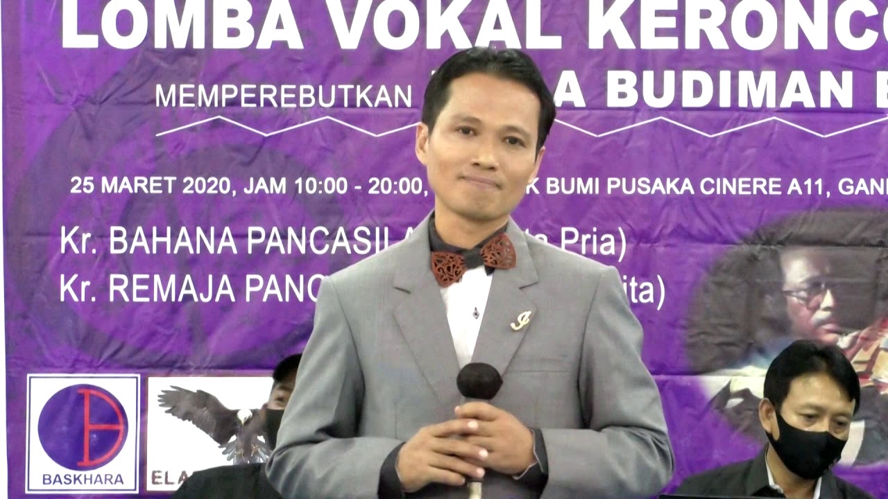 Lomba Vocal Keroncong Budiman BJ 2020 Peserta Pria
