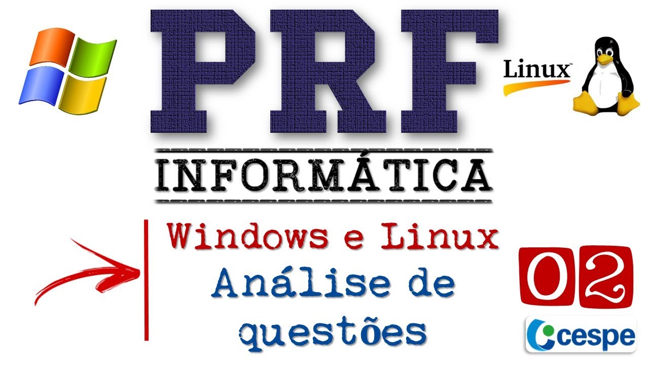 02 Informática PRF 2019 | Windows e Linux | Prof. Fabiano Abreu
