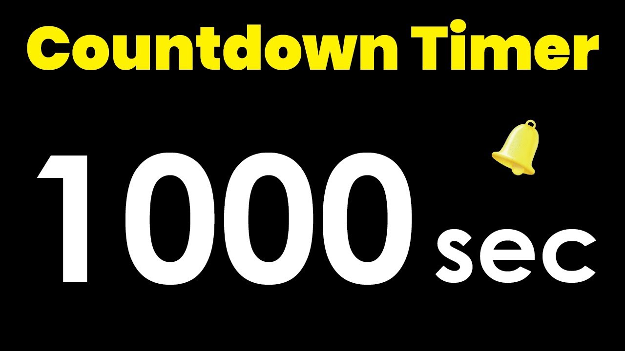 1000 second Countdown Timer with Alarm #timerstore #1000s #countdown