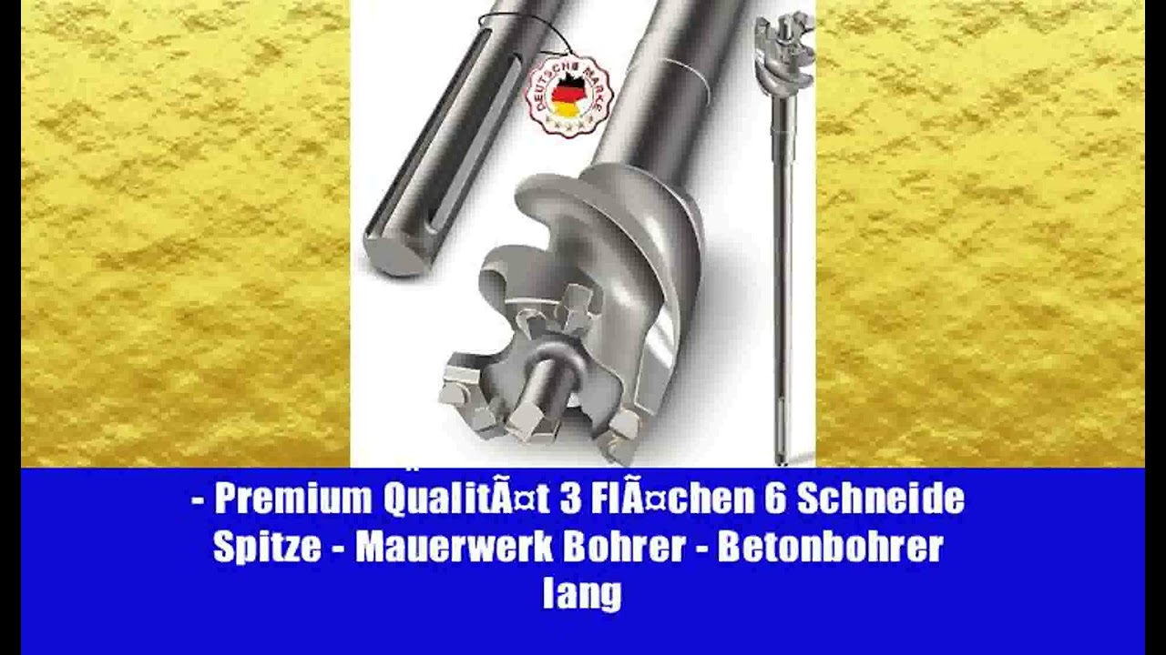SCHWABENBACHÂ® SDS Max Durchbruchbohrer 55mm x 480 x 600 - ideal fÃ¼r tiefe LÃ¶cher -