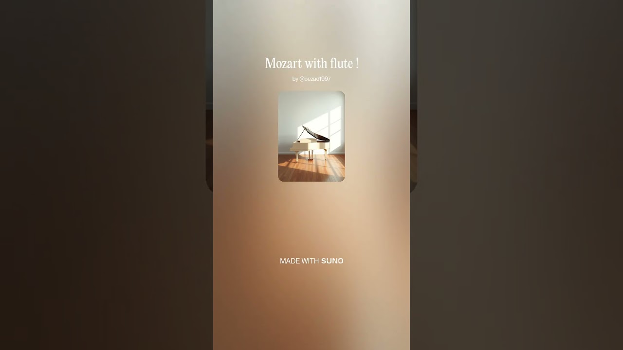 Mozart style with flute touch