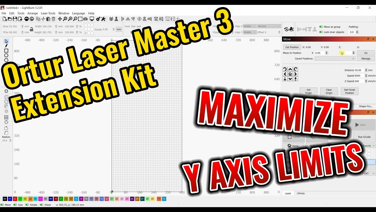 🔥Ortur Laser Master 3 (OLM3) Extension Kit - Maximize Your Y Axis Limits