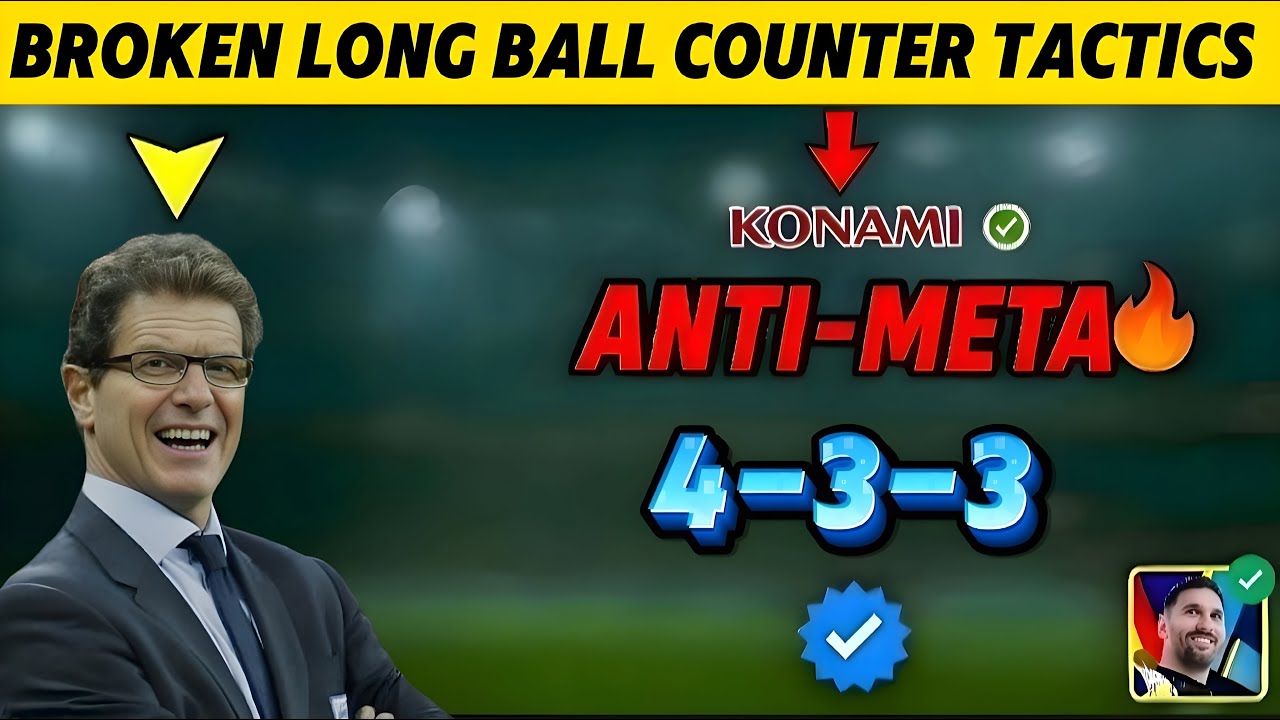 Broken 4-3-3 Long Ball Counter Tactics in eFootball 2026 Mobile! Konami’s Hidden Trick ☠️