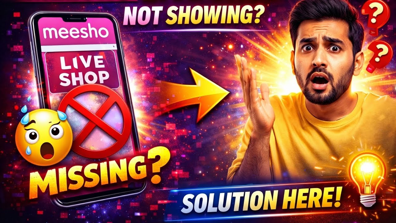 Meesho Live Shop Missing Problem Fix 🔥 | Meesho Live Shop Enable Kaise Kare (100% Working)