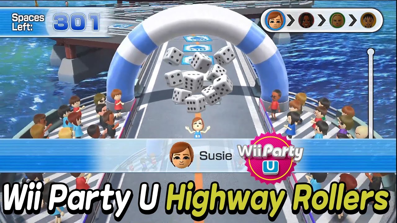 Wii Party U - Highway Rollers (Advanced com) Susie Vs Patricia Vs Ilka Vs Cheng-Han | AlexGamingTV