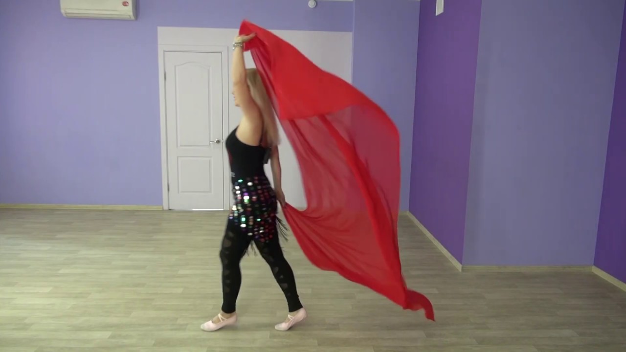 Урок по Bellydance (4 сезон/1 урок). Работа с шалью