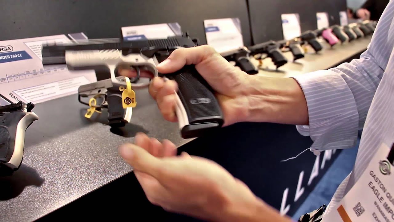 Gaston Quindi Vallerga discusses the Bersa Thunder Pro XT at SHOT Show 2016