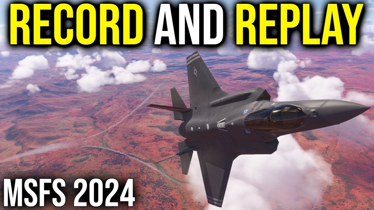 How To RECORD and REPLAY FLIGHTS In MSFS 2024 / BEGINNERS TUTORIAL