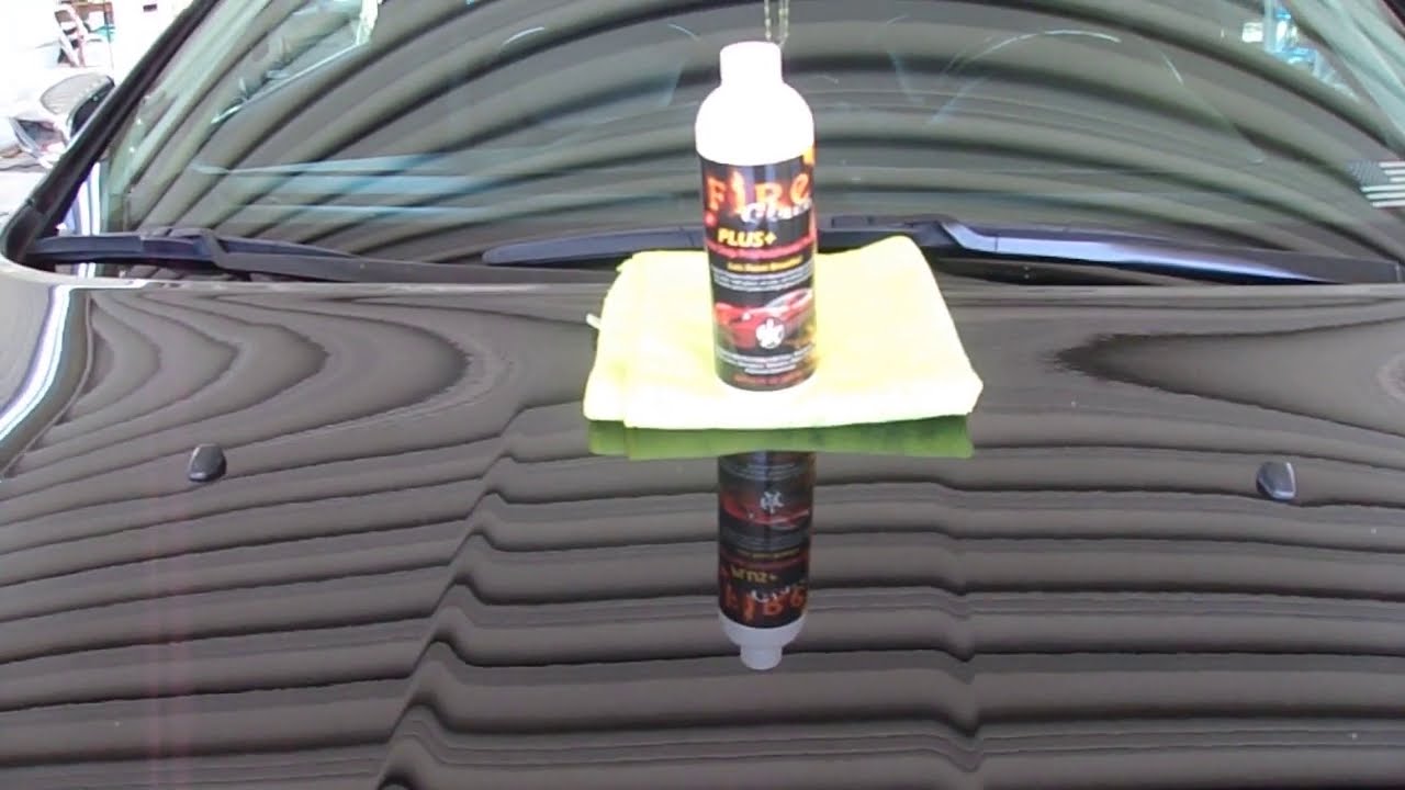 Chris and Roberts Auto Spa Detailing a Chrysler 300 with Fire Glaze Sealant