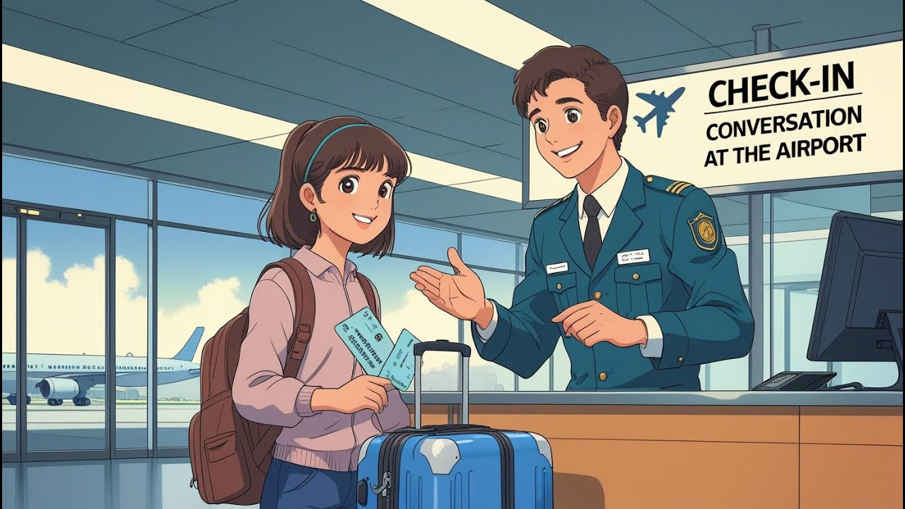 At the Airport | 5-Minute English Conversation Practice for Travel | Everyday English Lab