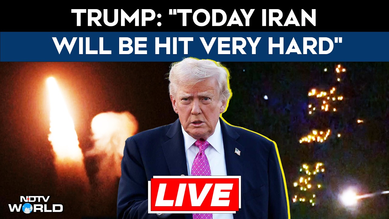 Trump Warns Iran | Iran Israel War News Today | Trump: &ldquo;Today Iran Will Be Hit Very Hard&rdquo;