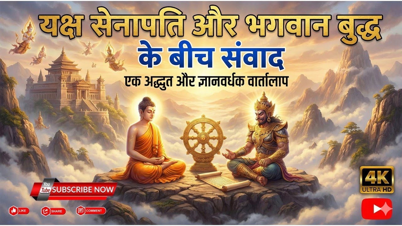 यक्ष सेनापति और भगवान बुद्ध  के बीच हुए संवाद ! अनसुनी बातें। Hindi Ai podcast in Hindi  #buddha 