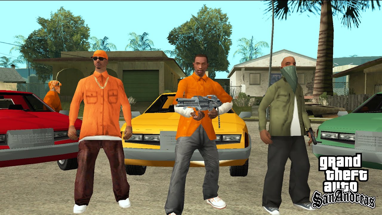 Что произойдет, если CJ присоединится к Orange Grove Families в GTA SAN ANDREAS?