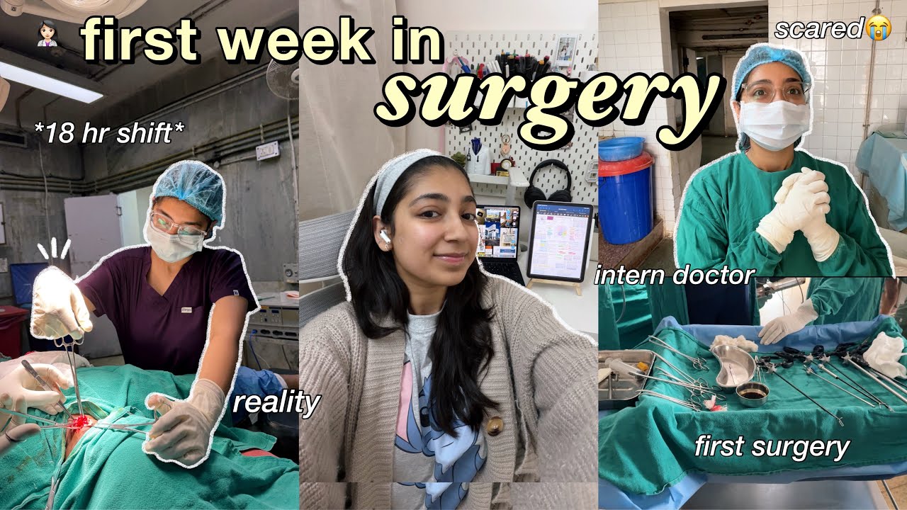 MY FIRST DAY IN SURGERY👩🏻‍⚕️🫀 *so scared*
