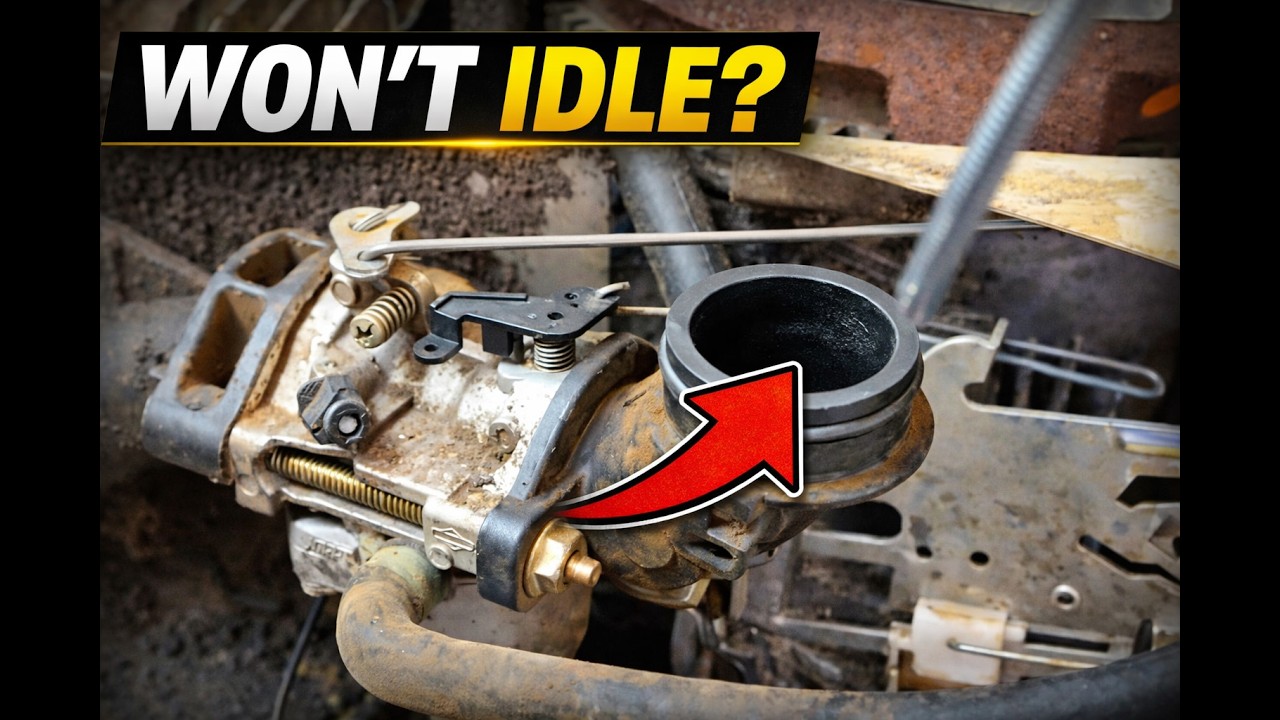 John Deere LA105 stalls, won't idle or rev.