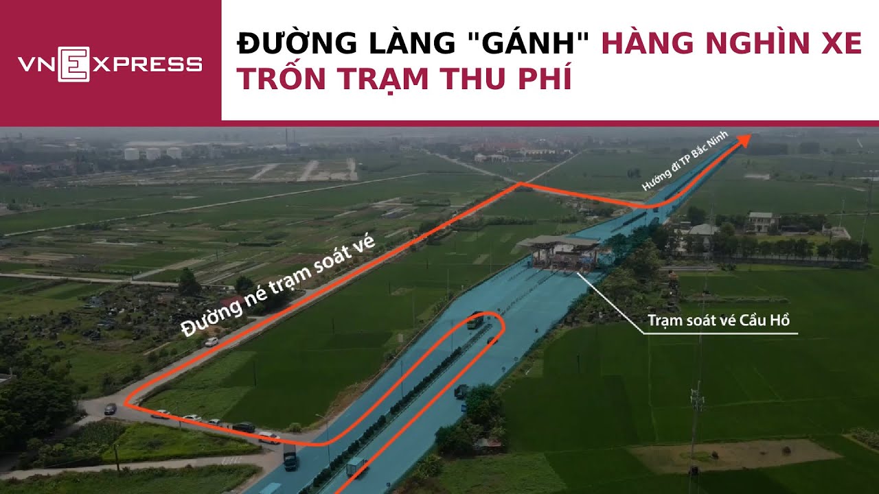 Đường làng 'gánh' hàng nghìn xe trốn trạm thu phí | VnExpress