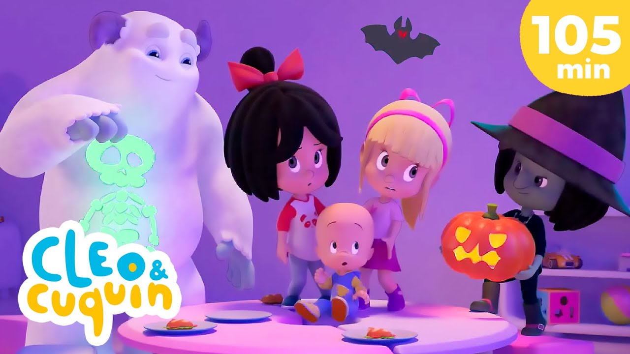 Especial Dia das Bruxas:Escola de Sustos| Episódios de Halloween e músicas infantis de Cleo e Cuquin