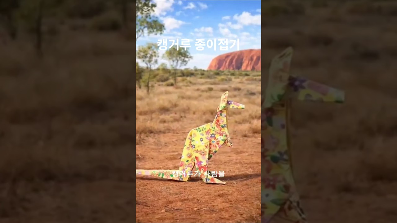 보고싶다 야생 캥거루 #origami #종이접기 #캥거루 #kangaroo