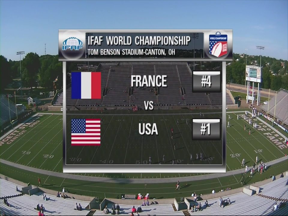 United States 82 France 0 - IFAF World Championship 7-15-2015
