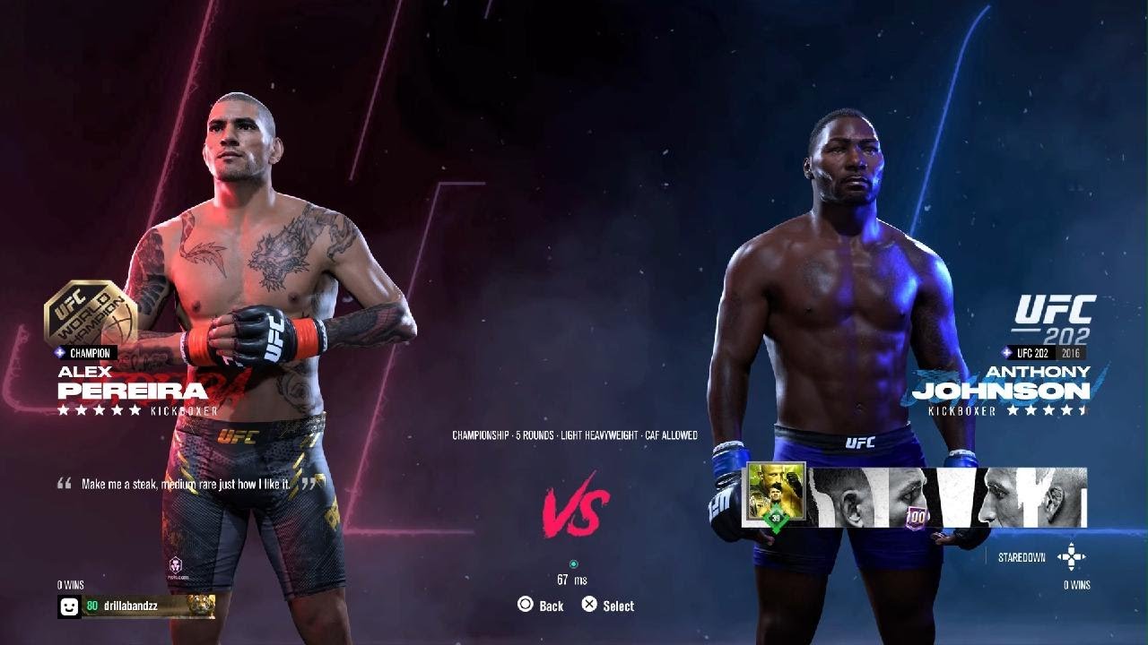 UFC 5 Alex Pereira vs Anthony Johnson
