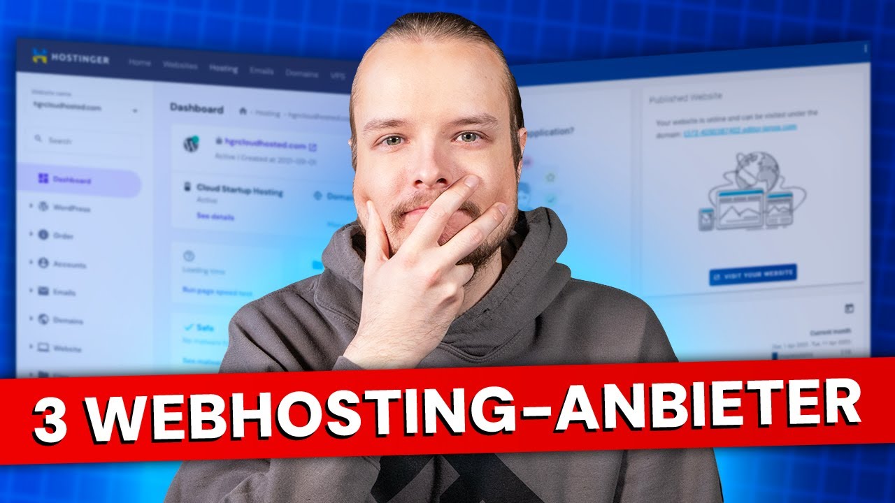Bestes Webhosting in 5 Minuten | Meine Top 3 Anbieter für deine Website !