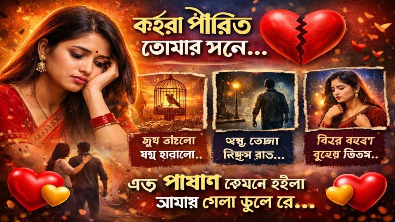 কই_পীরিত_তোমার_মনে_||_🥹_এত_পাষাণ_রে_💔_মনে_আমার_গেলা_ভুলে_রে…