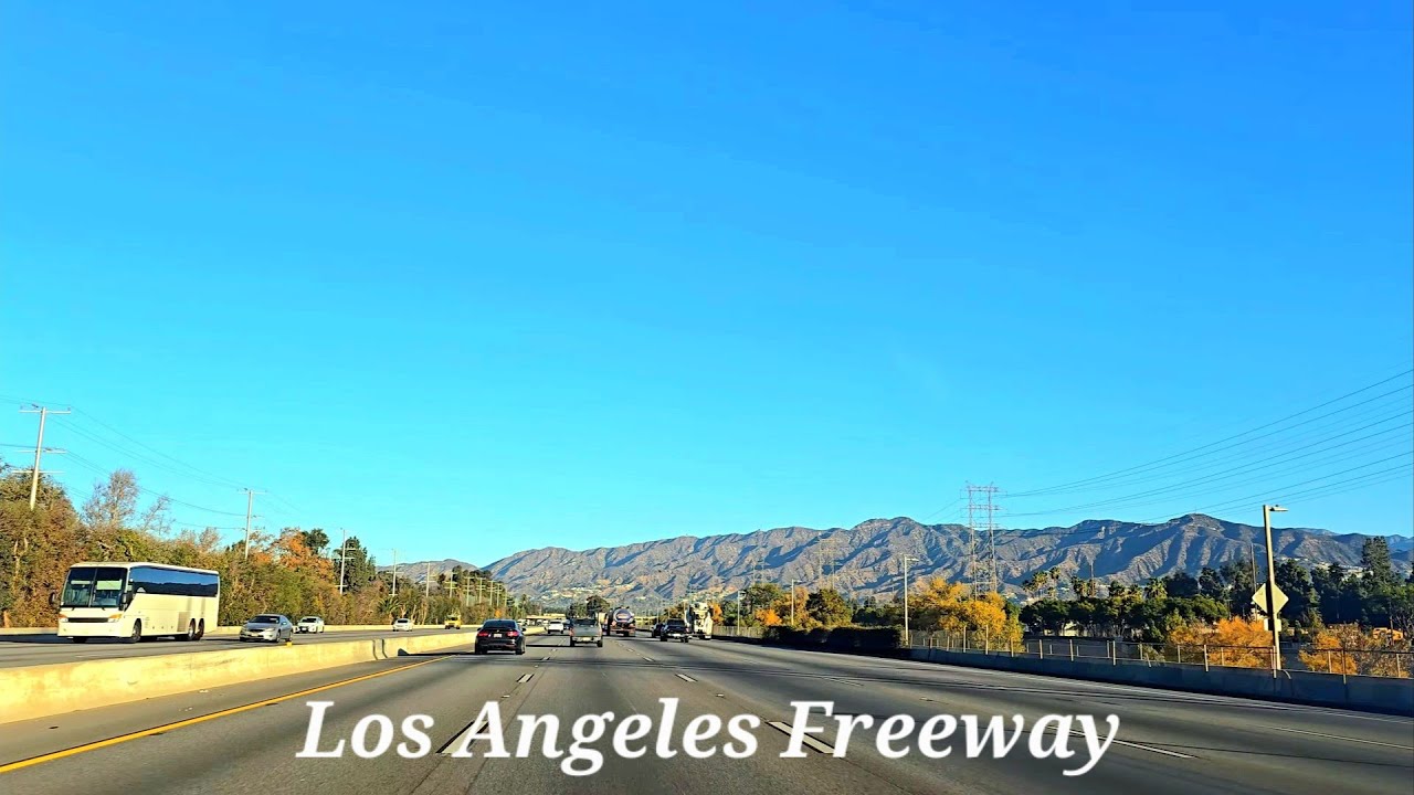Los Angeles Free Way to Santa Clarita || California Driving