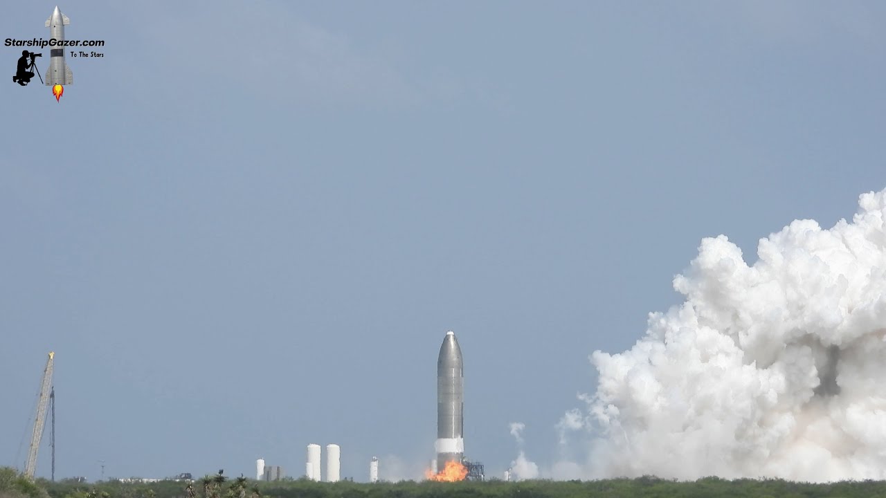 View 1 SpaceX Starbase Texas 4K Massey's Test Site Starship 26 First Ever Static Fire