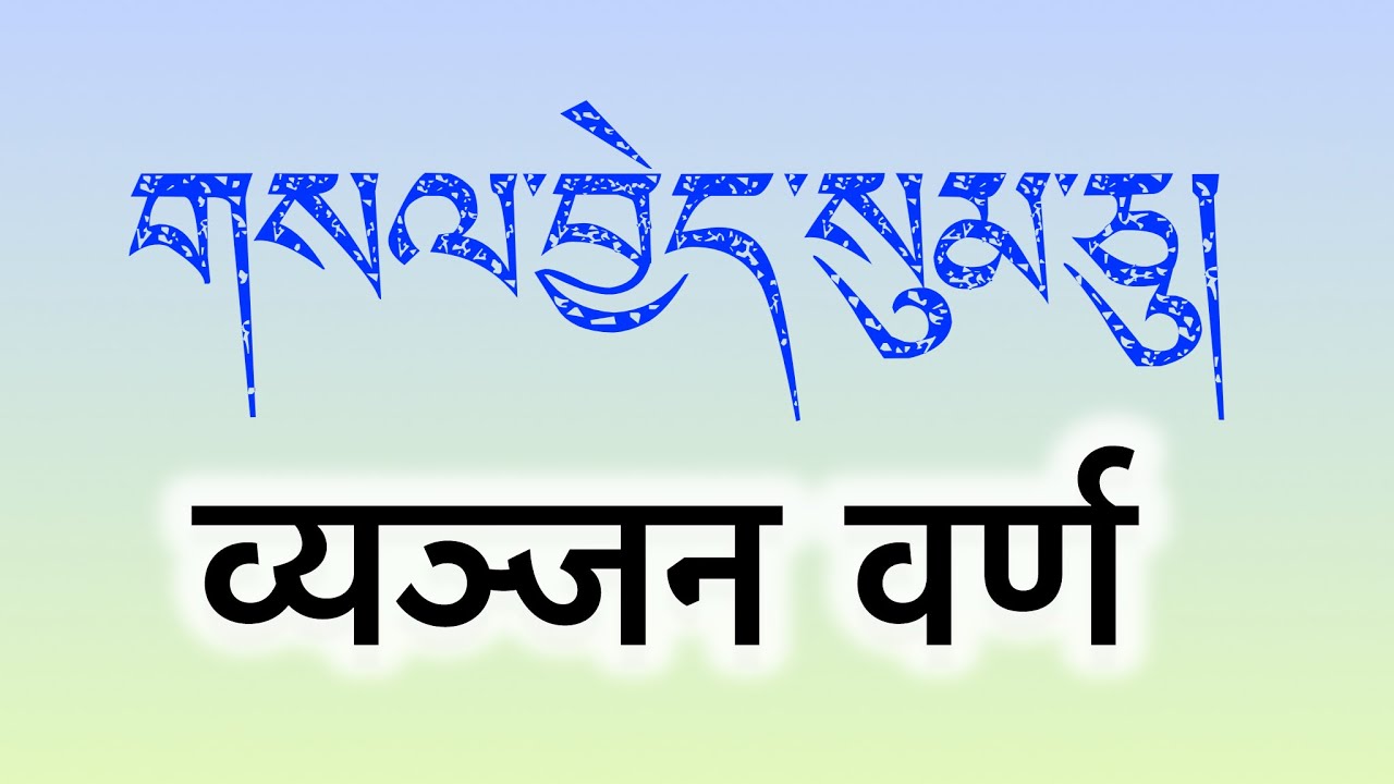 གསལ་བྱེད་སུམ་ཅུ། व्यञ्जन वर्ण नेपाली भाषामा how to read Tibetan language / in nepali Alphabet 