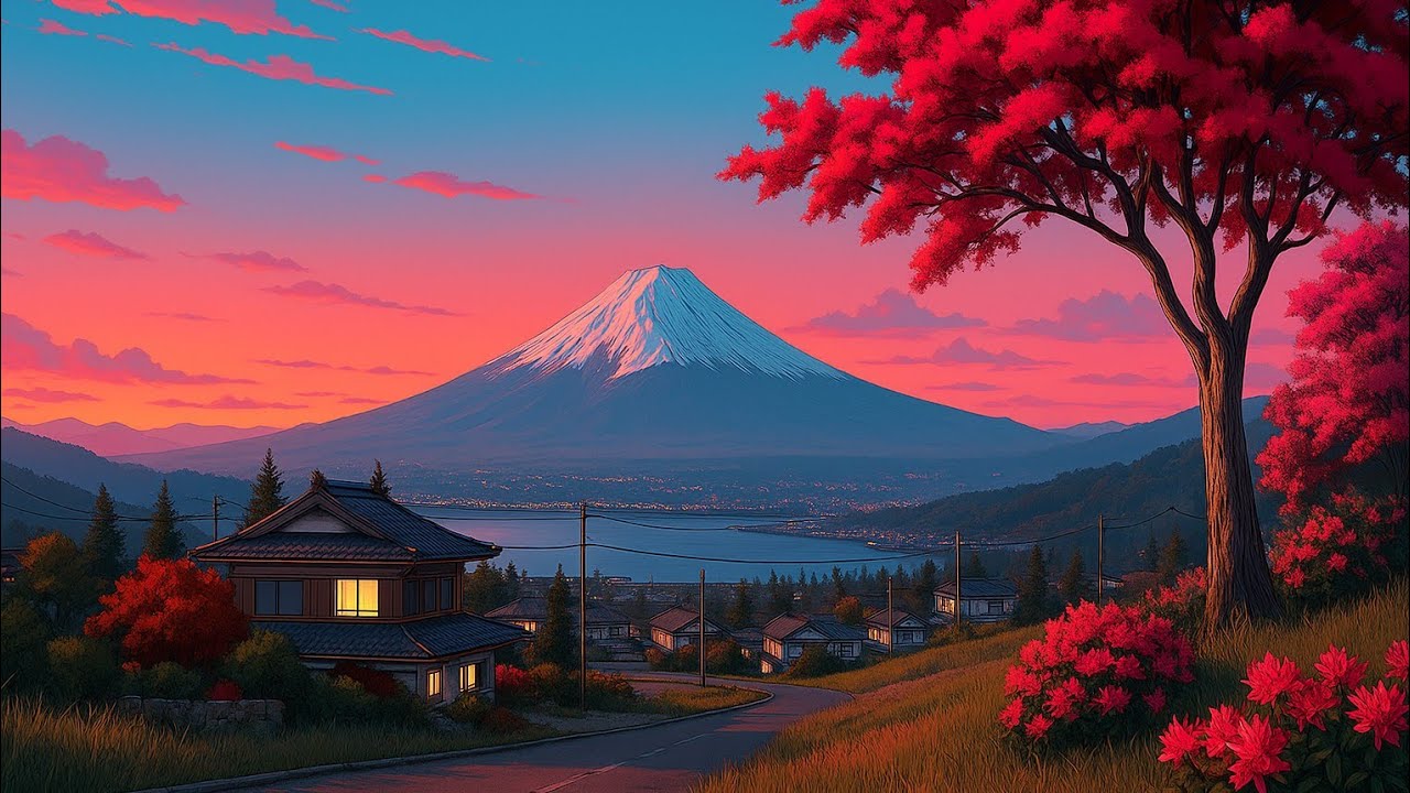 Sunset in Japan 🌸 | Chill Lofi Beats to Relax, Study & Dream | Aesthetic Lofi Mix