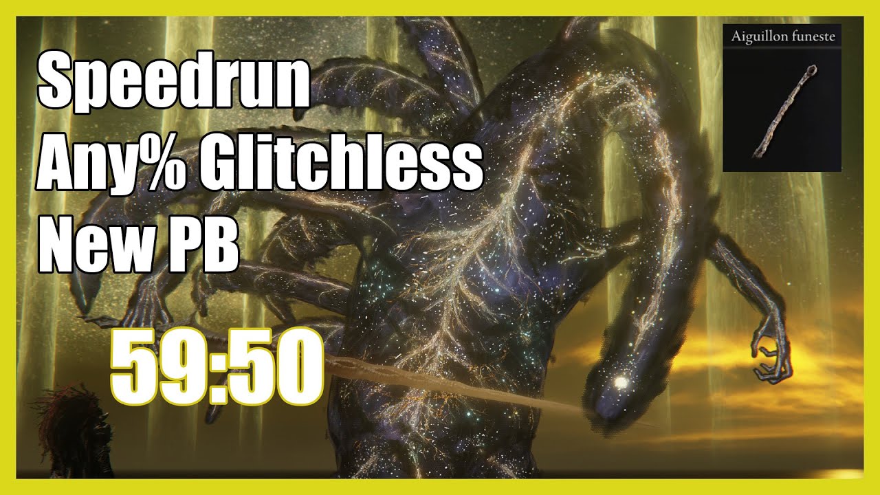 Sub 1h Enfin Speedrun Any% Glitchless 59:50 (Death Poker) Fail 56:26 sur EldenBeest..