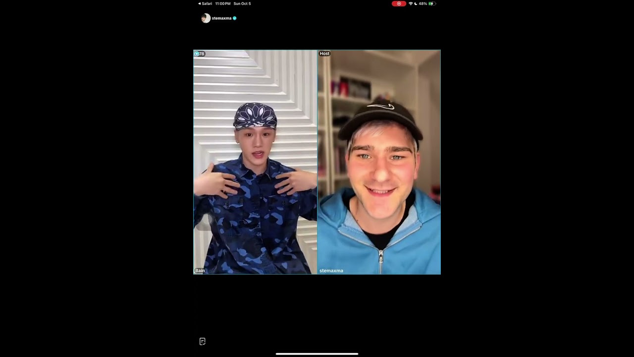저스트비 JUSTB BAIN 251005 TIKTOK LIVE with stemaxma