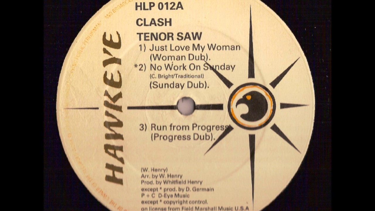 Tenor Saw - Run From Progress + Dub - LP Hawkeye 1985 - CLASSIC DIGI ROOTS 80'S DANCEHALL