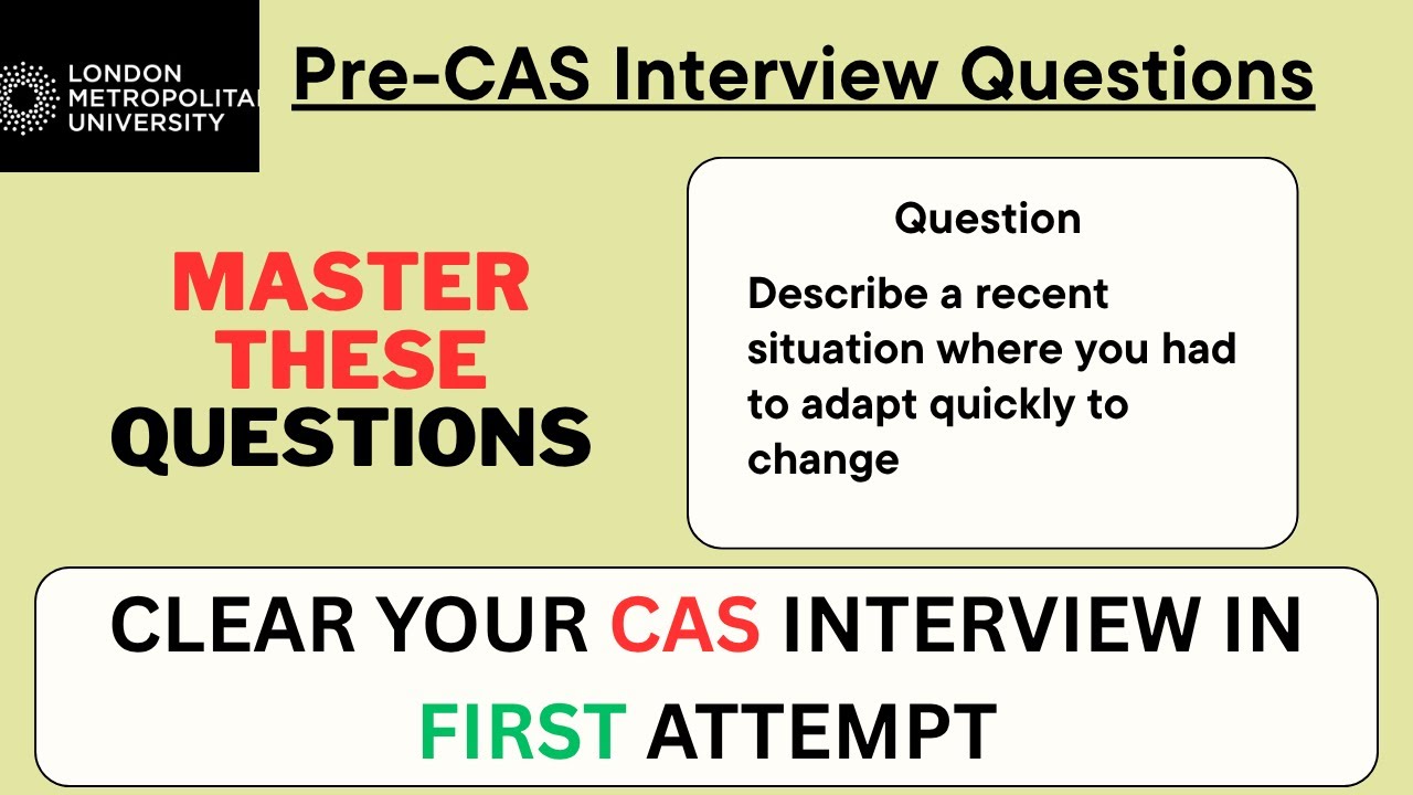 London Metropolitan University (LMU) Pre Cas Interview Question | Credibility Interview UK