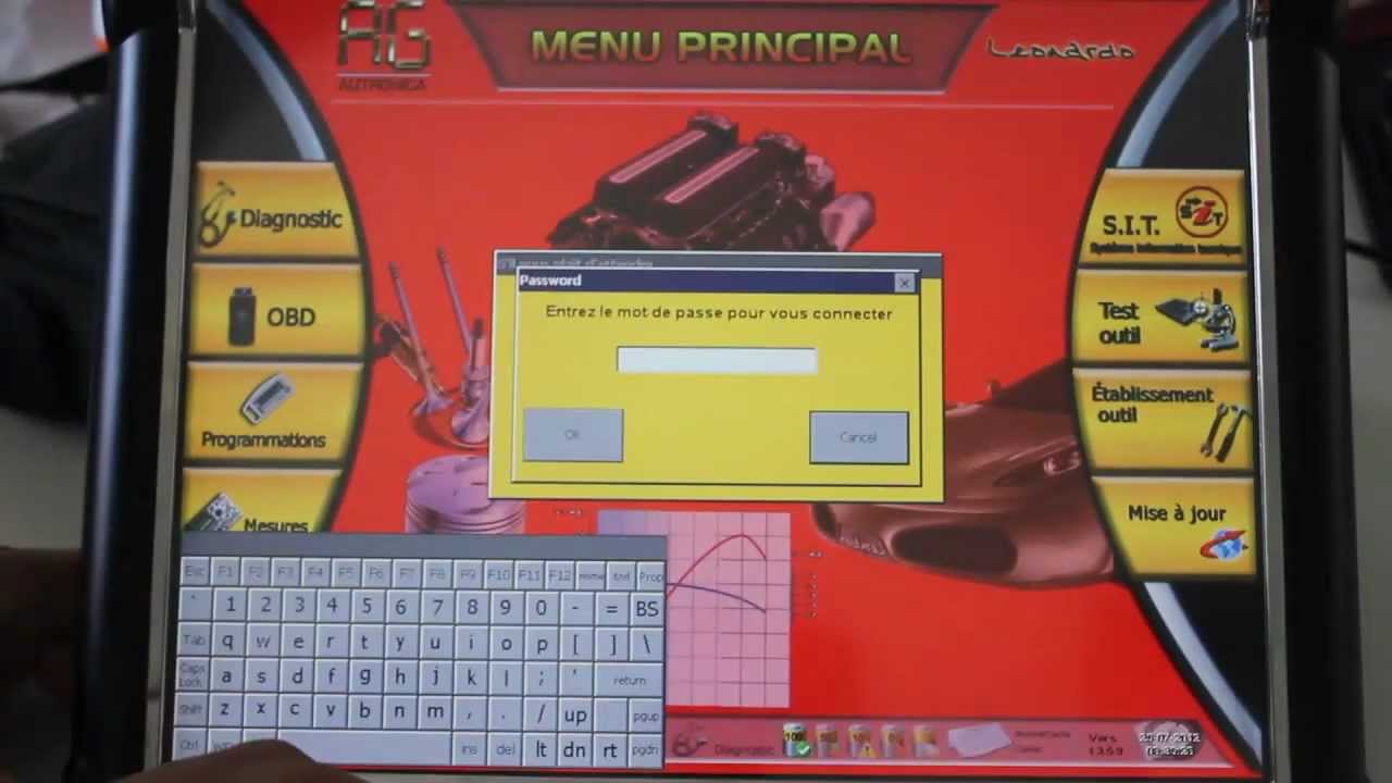 Leonardo diagnostic tool: Comment changer le mot de passe