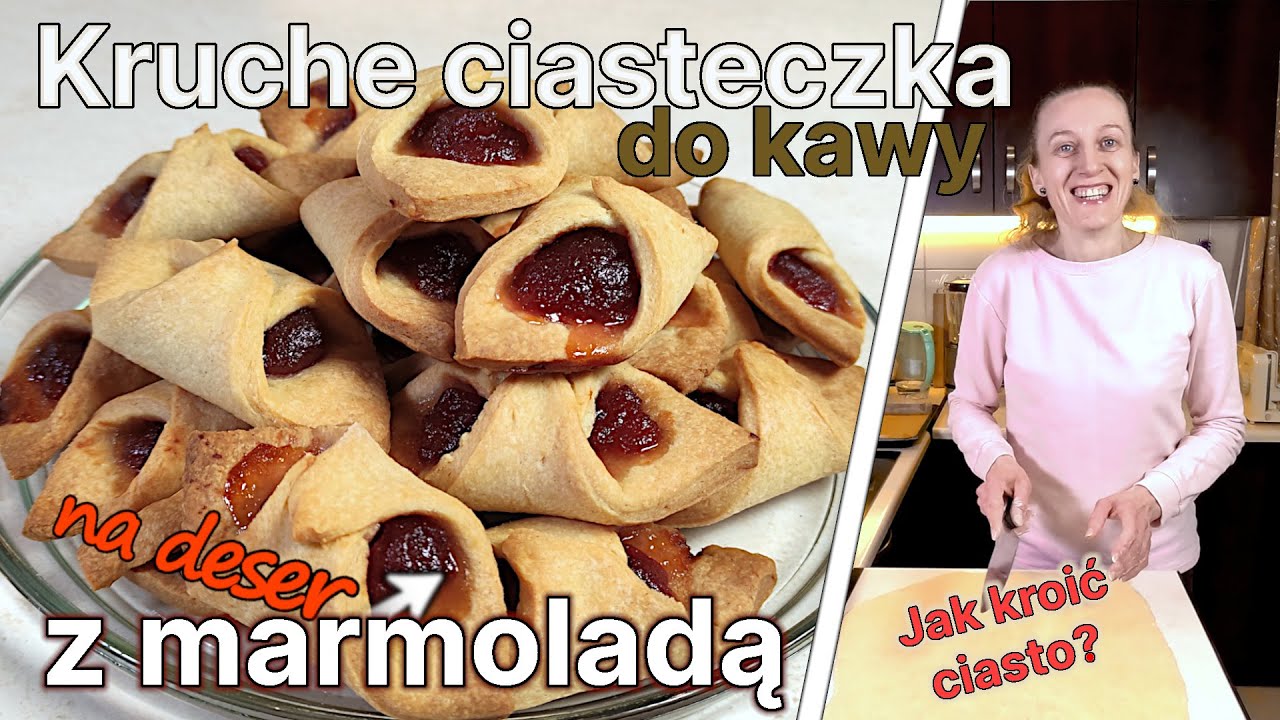 Kruche ciasteczka z marmoladą do kawy - Przepis na deser domowy