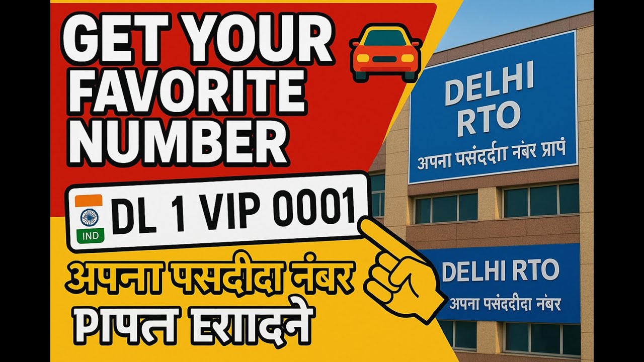 Delhi RTO Choice Number Kaise Lein? | VIP Number Booking Process Explained!