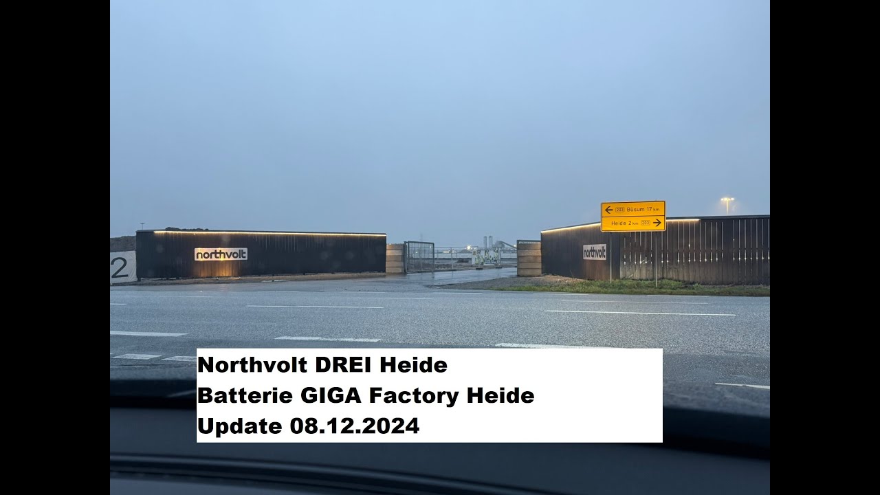 08.12.2024 Überflug Northvolt DREI Heide Batterie GIGA Factory Baustelle