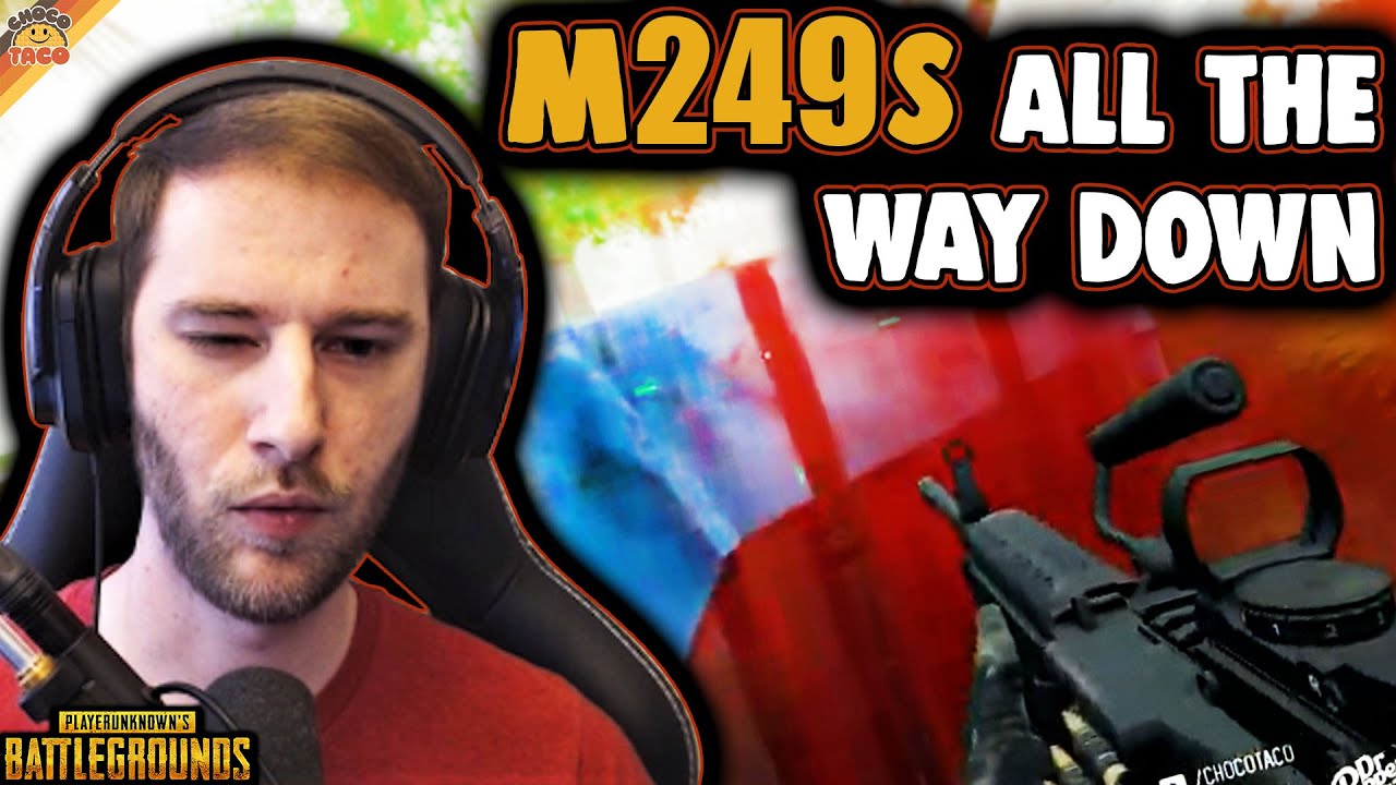 M249s на всём пути вниз с Shroud — chocoTaco: соло и дуэты в PUBG | Истоки choco