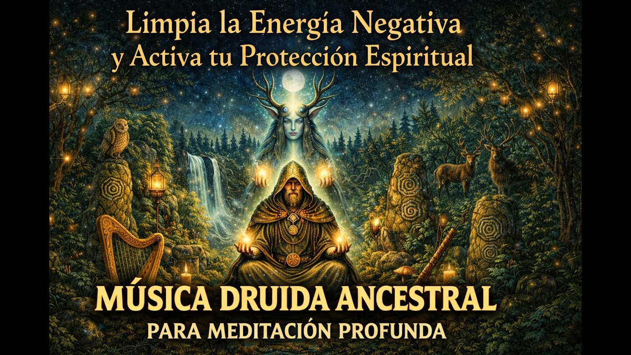 Limpia la Energía Negativa y Activa tu Protección Espiritual. Música Druida Meditación
