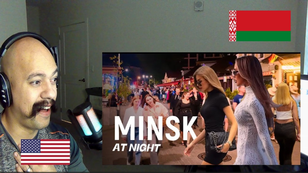 Belarus Minsk Night Walking | Reacting to Belarus | Belarus Travel Guide