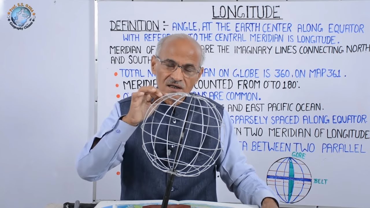 LONGITUDE (देशान्तर) // Part- 26 // By- SS Ojha Sir Geography Lecture