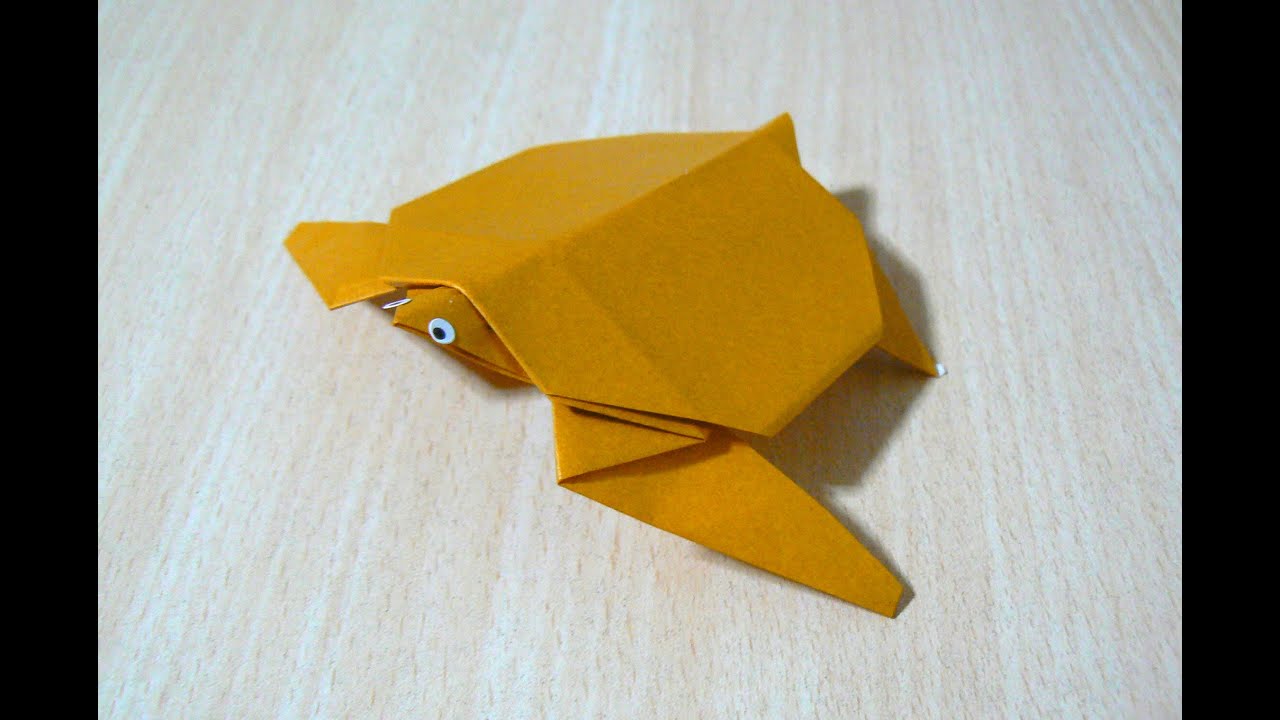 Deniz kaplumbağası nasıl yapılır. Origami. kağıt katlama sanatı.