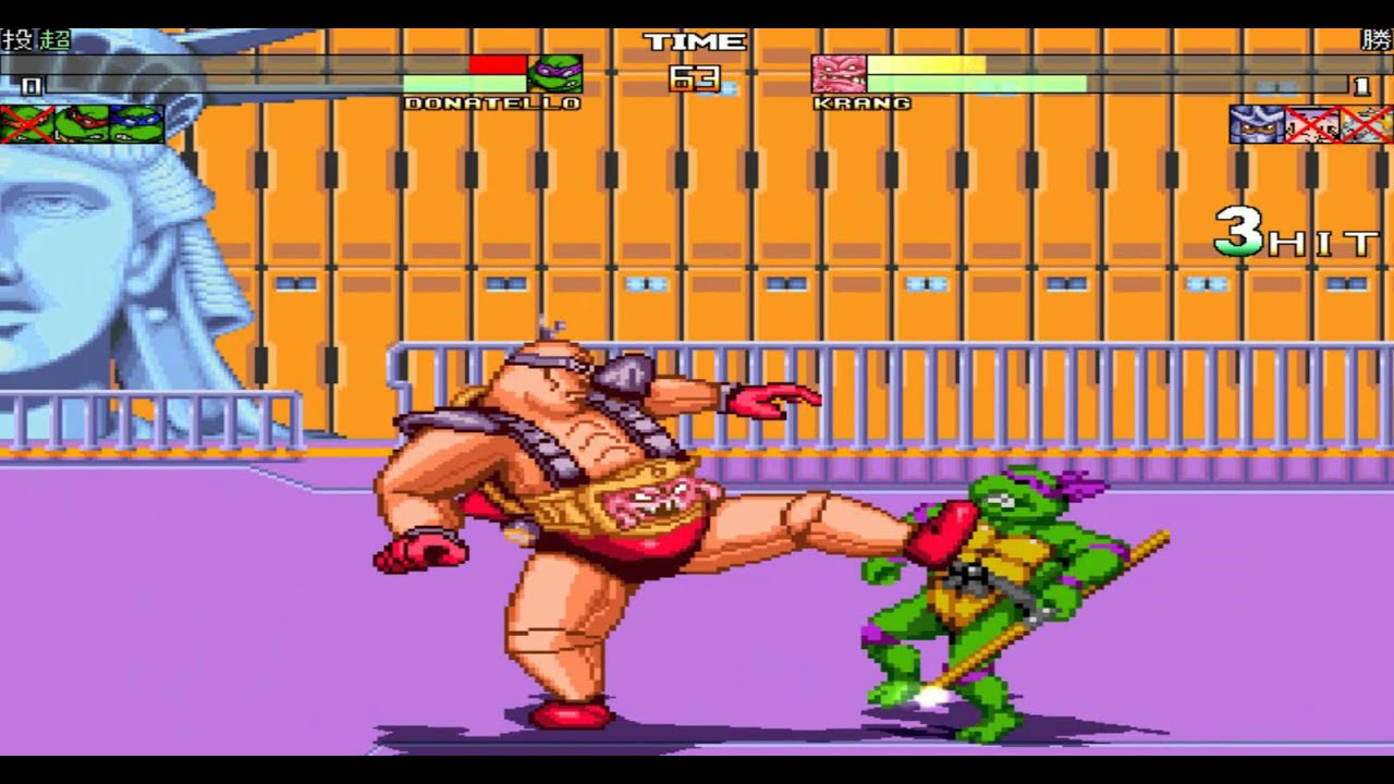 MUGEN: TMNT VS Rocksteady, Bebop, Krang, Shredder