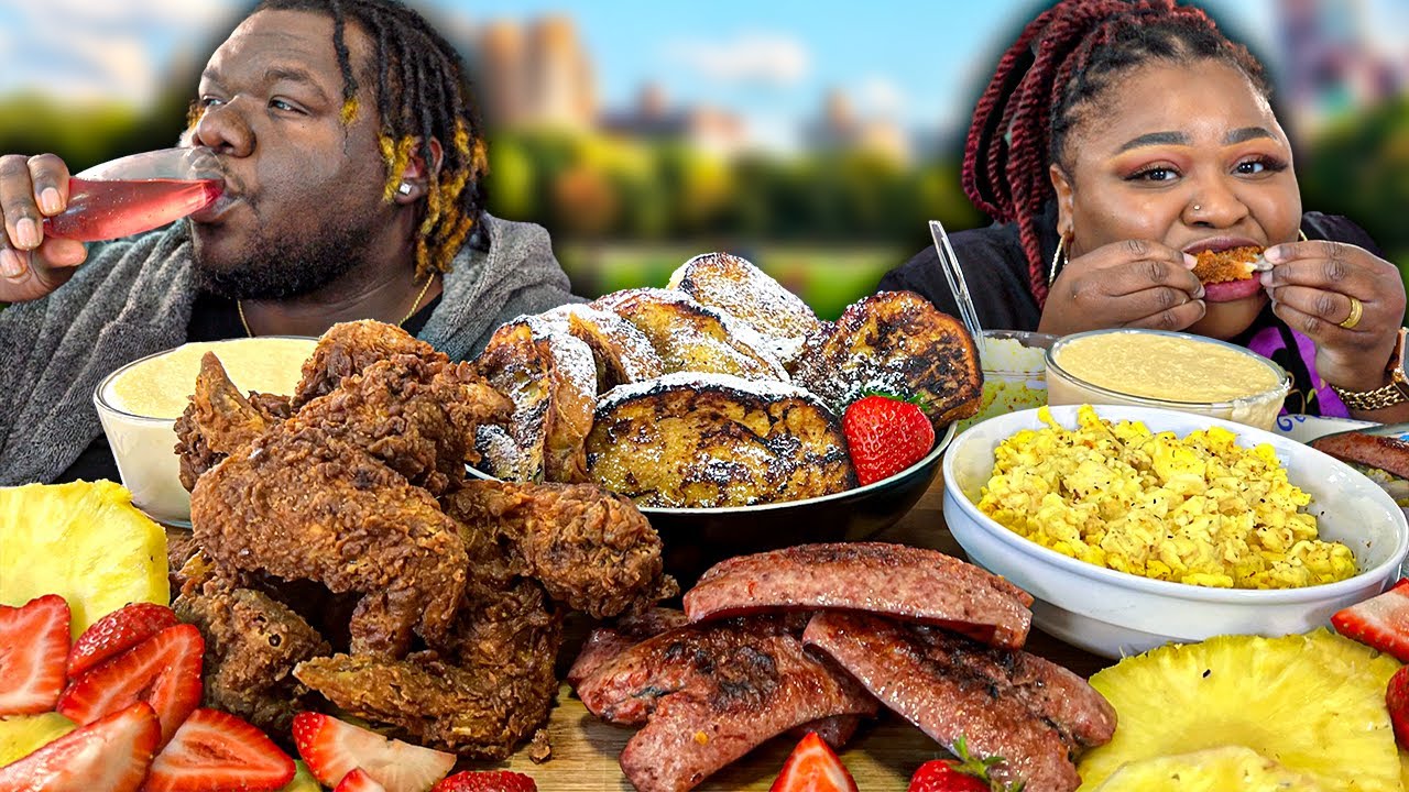 BIG SATURDAY MORNING BRUNCH W/ THE CANNONS! | MUKBANG EATING SHOW!!