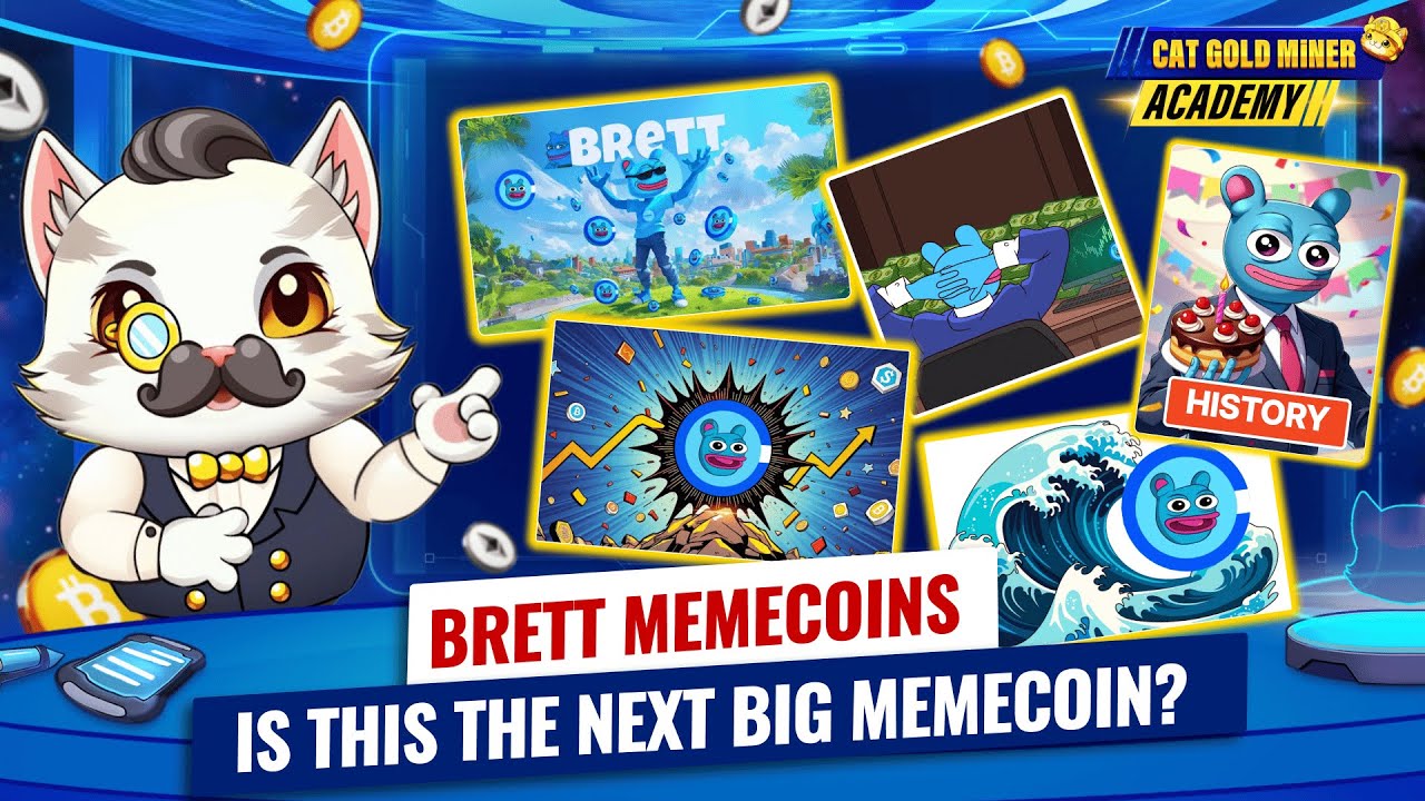 BRETT Memecoin: Is This the Next Big Memecoin ⚡️CAT GOLD MINER ACADEMY